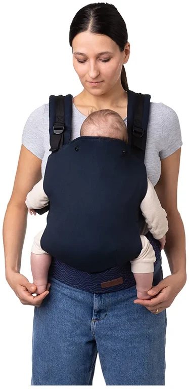 Рюкзак кенгуру MoMi COLLET navy blue
